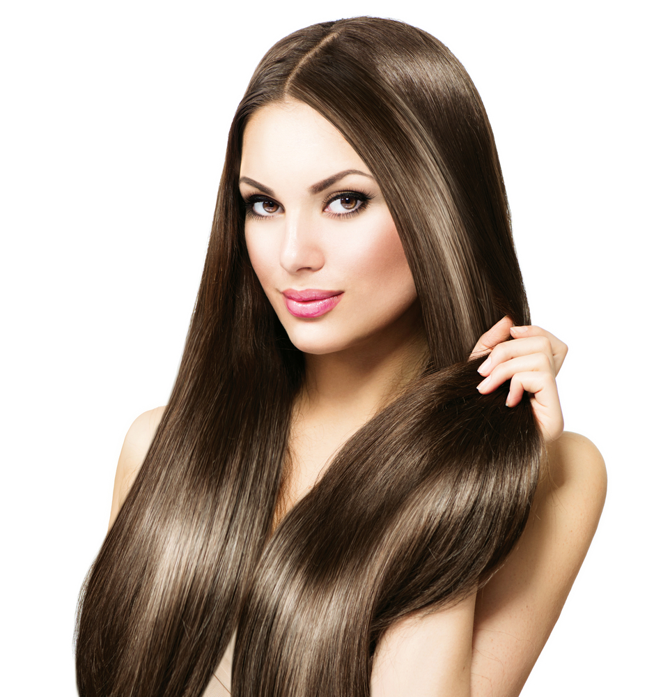 Glossy shop straight hair