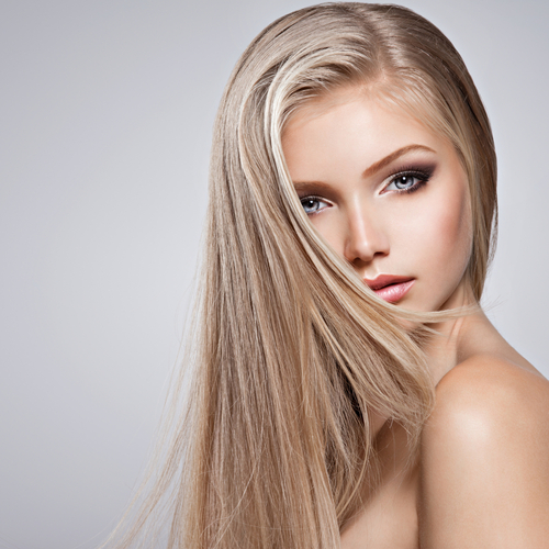 Pretty,Face,Of,Young,Woman,With,Long,White,Hair,-